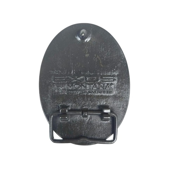 Montana Silversmiths Exos Brass Cast Filigree Initial "R" Western Belt Buckle! - Picture 3 of 6